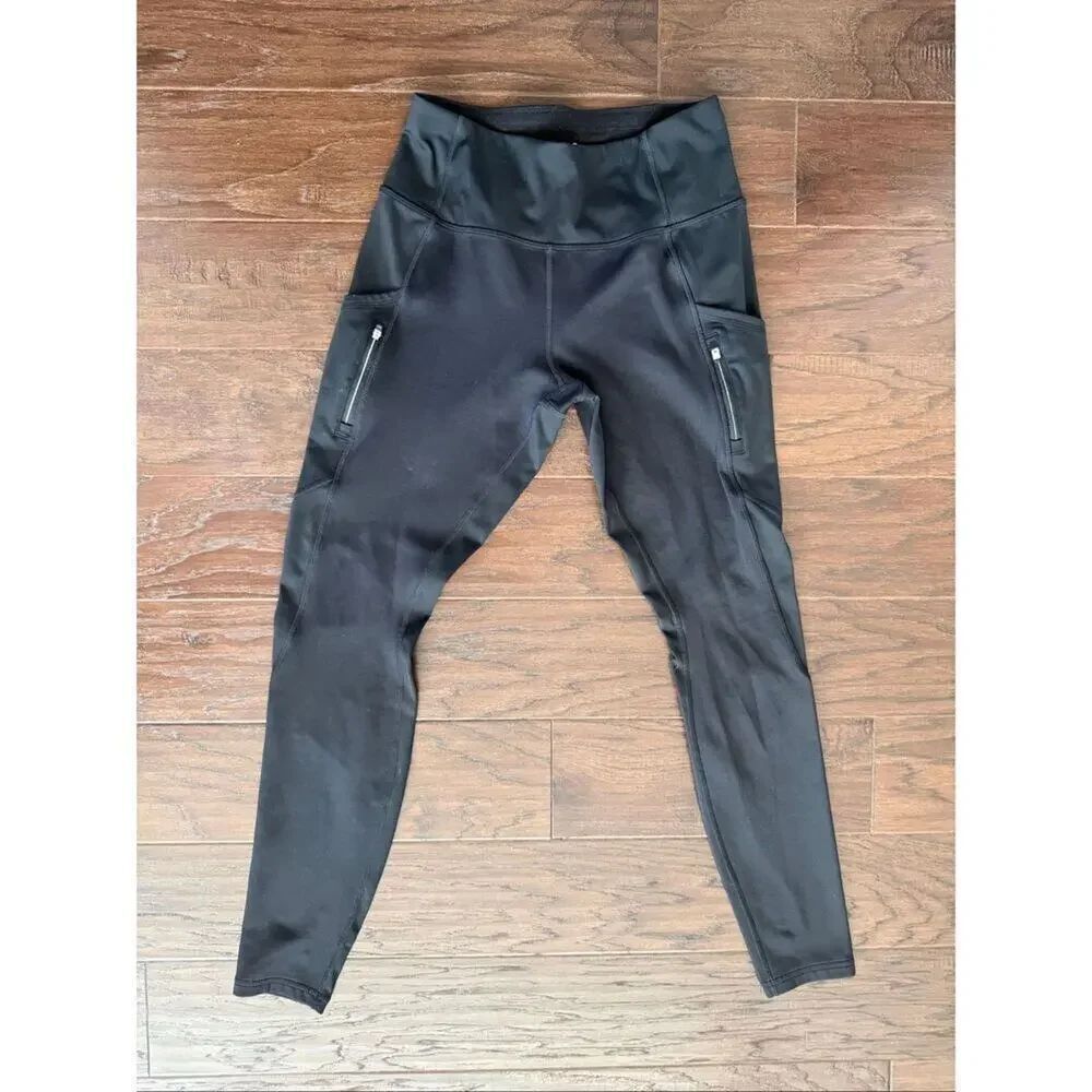 Athleta Black Zipper Pocket 29” Leggings Small